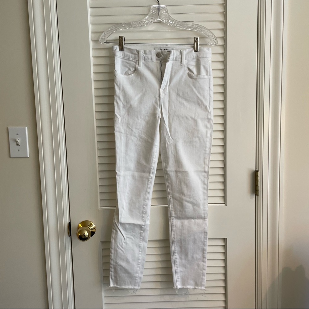 J Brand White Skinny Jeans